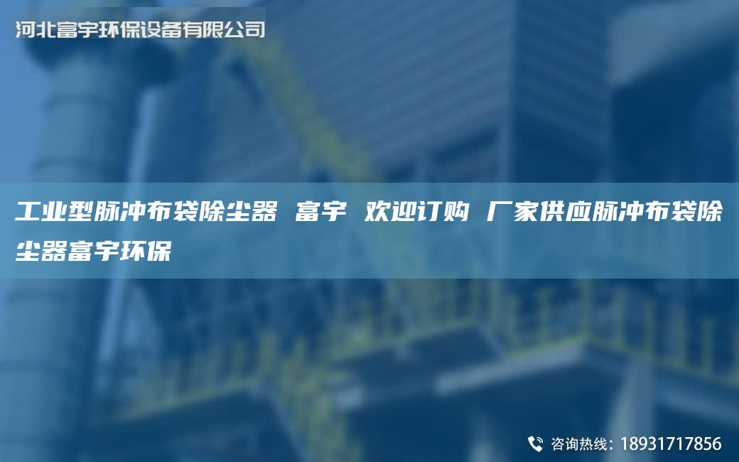 工业型脉冲布袋除尘器 富宇 欢迎订购 厂家供应脉冲布袋除尘器富宇环保