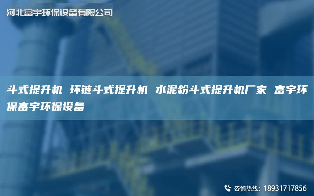 斗式提升机 环链斗式提升机 水泥粉斗式提升机厂家 富宇环保富宇环保设备