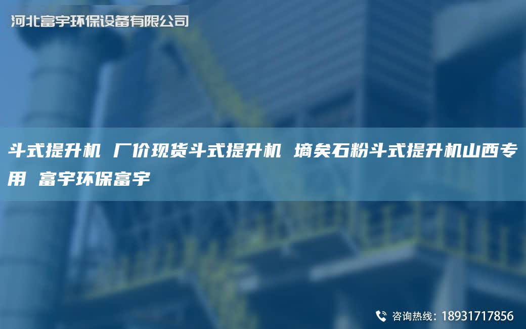 斗式提升机 厂价现货斗式提升机 墒矣石粉斗式提升机山西专用 富宇环保富宇