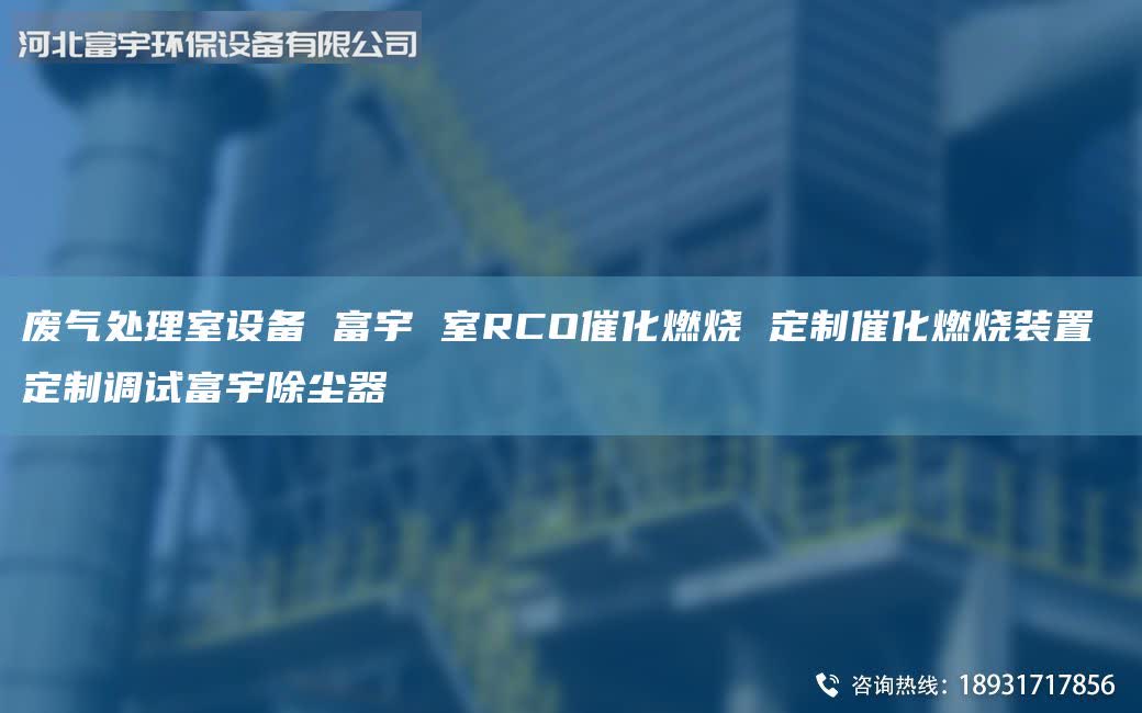 废气处理室设备 富宇 室RCO催化燃烧 定制催化燃烧装置 定制调试富宇除尘器