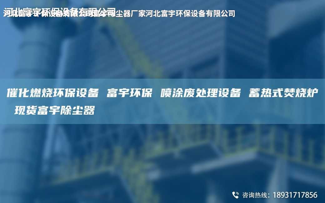 催化燃烧环保设备 富宇环保 喷涂废处理设备 蓄热式焚烧炉 现货富宇除尘器