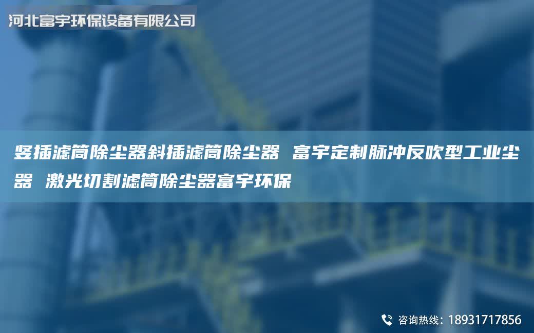 竖插滤筒除尘器斜插滤筒除尘器 富宇定制脉冲反吹型工业尘器 激光切割滤筒除尘器富宇环保