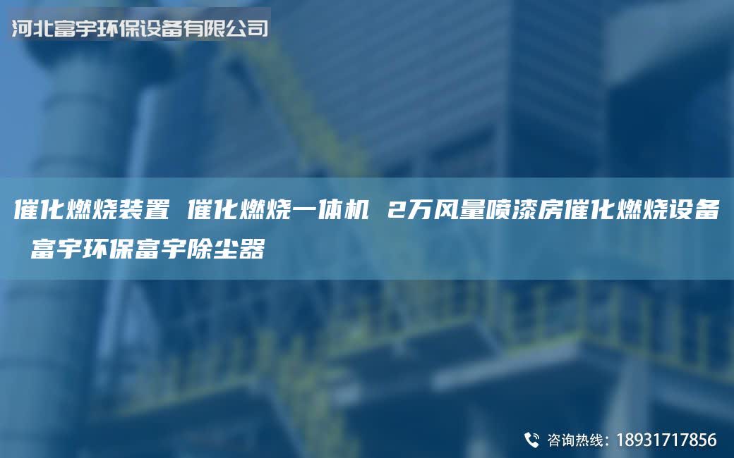 催化燃烧装置 催化燃烧一体机 2万风量喷漆房催化燃烧设备 富宇环保富宇除尘器