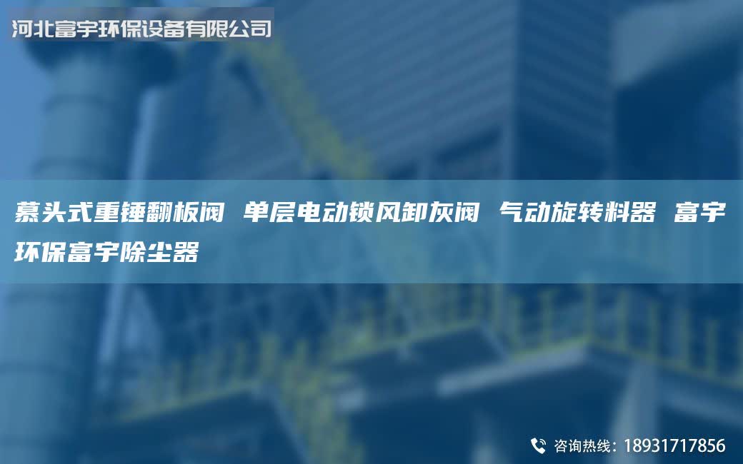 慕头式重锤翻板阀 单层电动锁风卸灰阀 气动旋转料器 富宇环保富宇除尘器