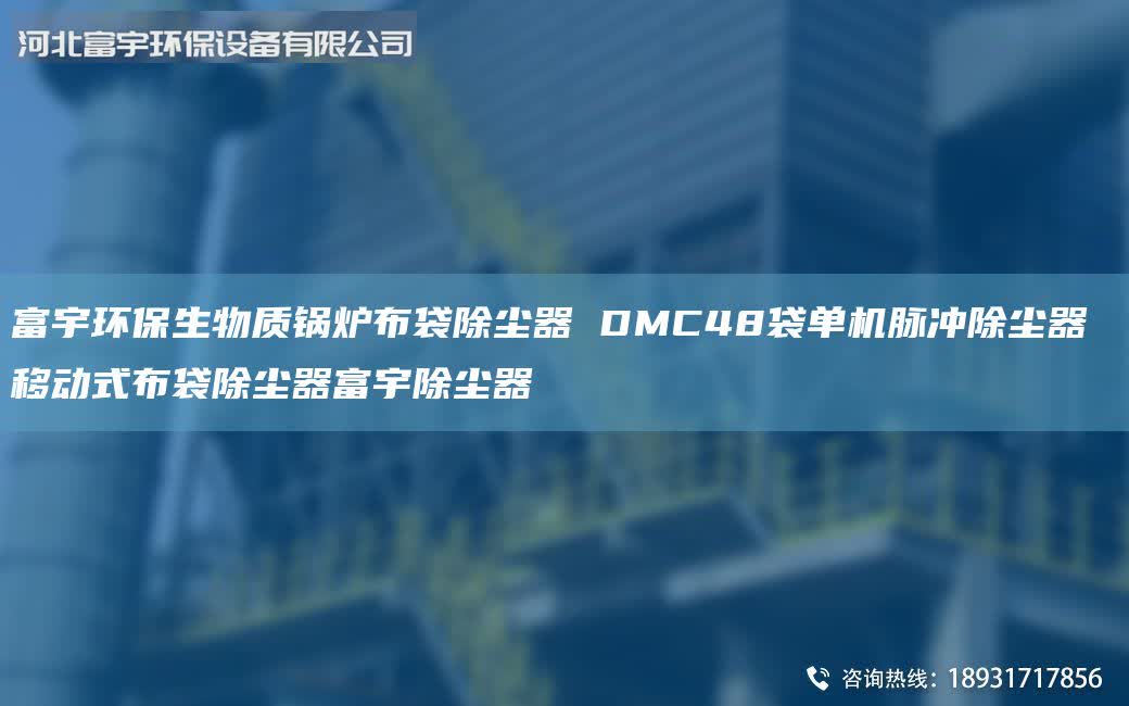 富宇环保生物质锅炉布袋除尘器 DMC48袋单机脉冲除尘器 移动式布袋除尘器富宇除尘器