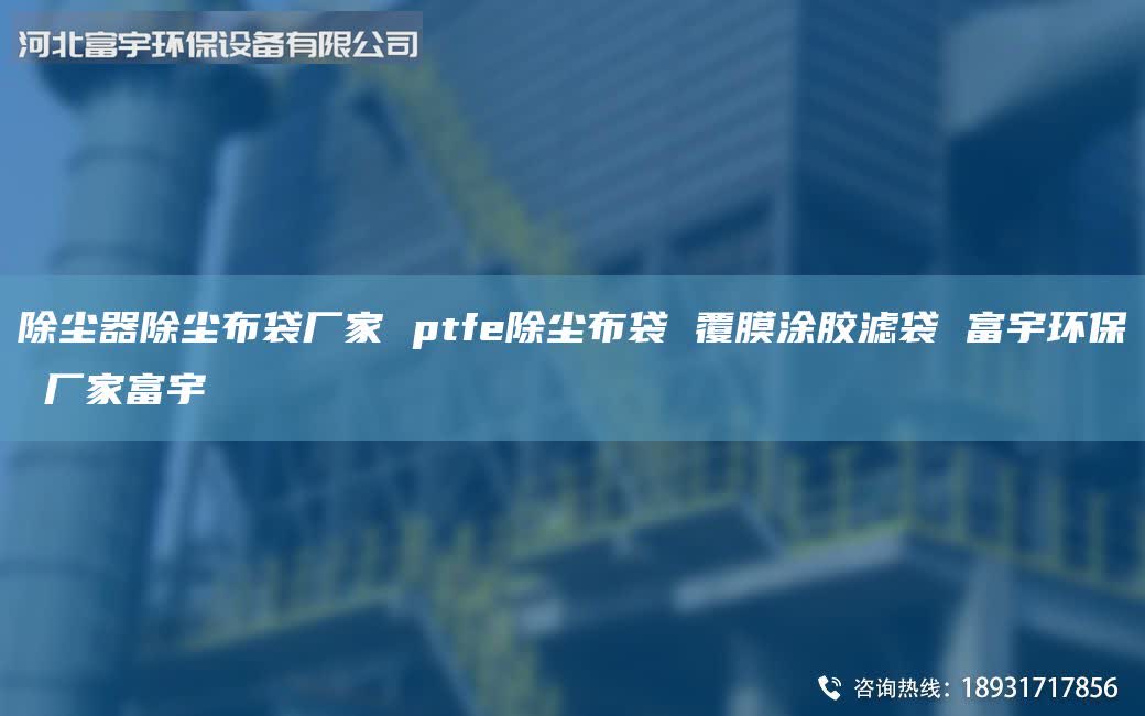 除尘器除尘布袋厂家 ptfe除尘布袋 覆膜涂胶滤袋 富宇环保 厂家富宇