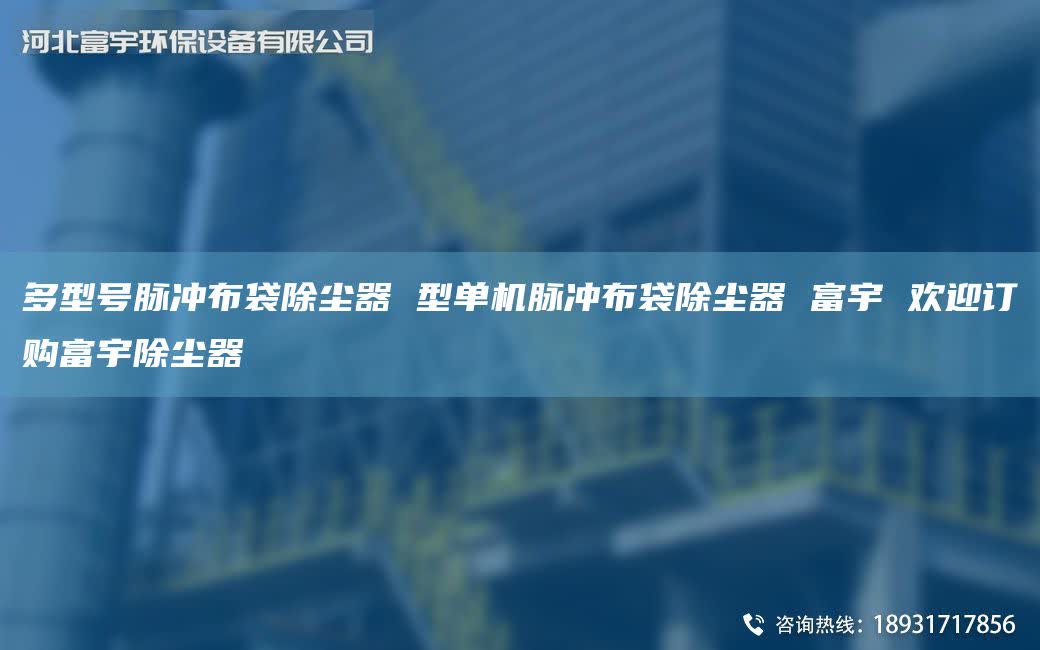 多型号脉冲布袋除尘器 型单机脉冲布袋除尘器 富宇 欢迎订购富宇除尘器