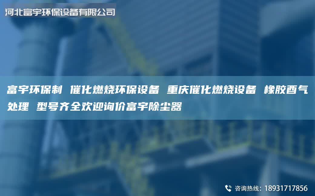富宇环保制 催化燃烧环保设备 重庆催化燃烧设备 橡胶酉气处理 型号齐全欢迎询价富宇除尘器