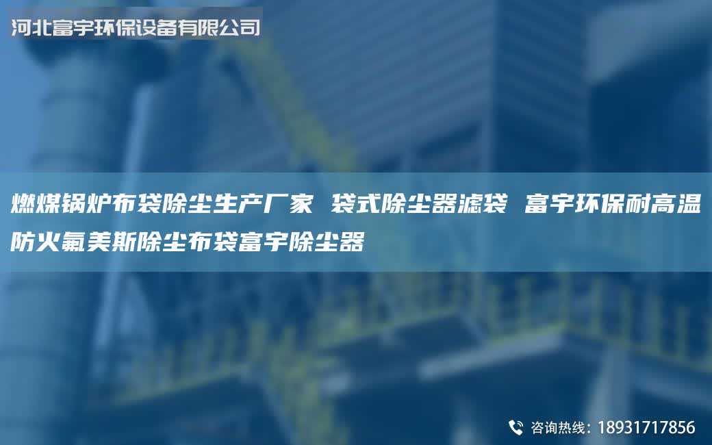 燃煤锅炉布袋除尘生产厂家 袋式除尘器滤袋 富宇环保耐高温防火氟美斯除尘布袋富宇除尘器