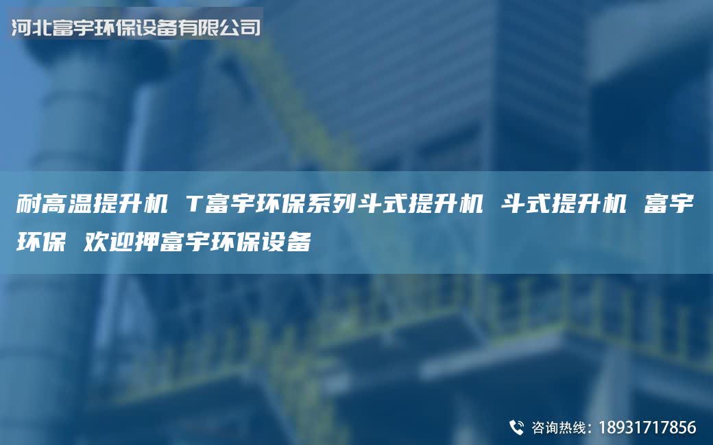 耐高温提升机 T富宇环保系列斗式提升机 斗式提升机 富宇环保 欢迎押富宇环保设备