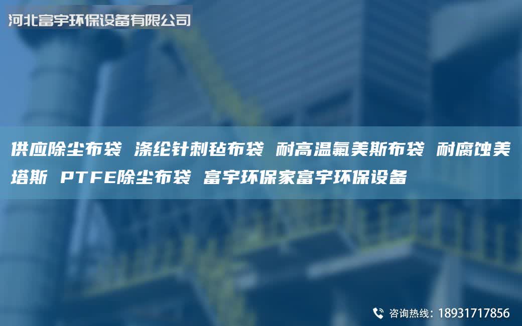 供应除尘布袋 涤纶针刺毡布袋 耐高温氟美斯布袋 耐腐蚀美塔斯 PTFE除尘布袋 富宇环保家富宇环保设备