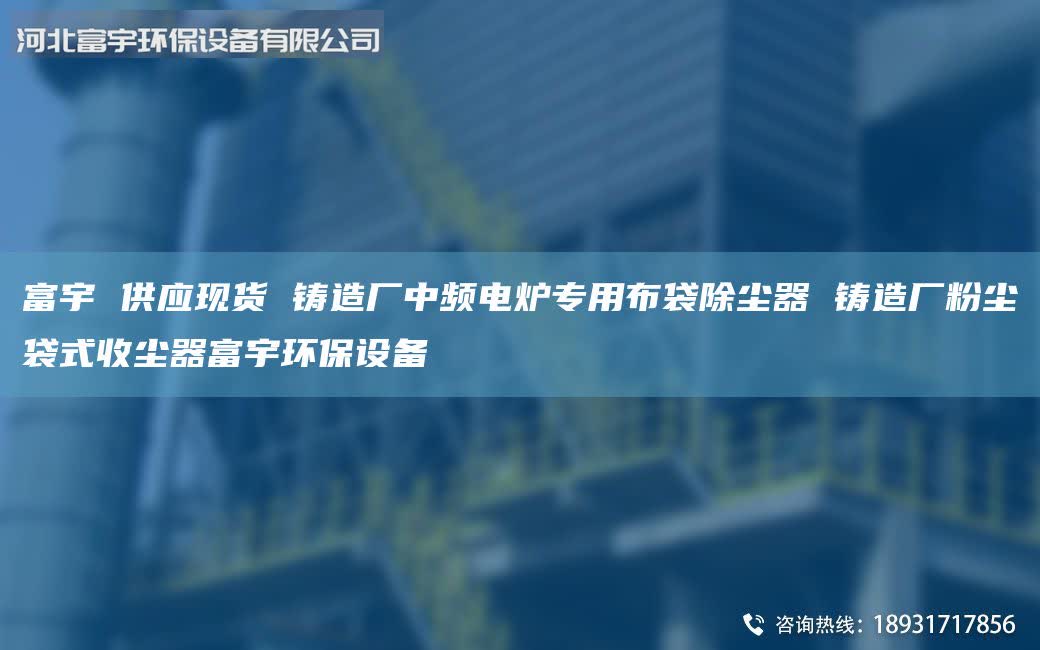 富宇 供应现货 铸造厂中频电炉专用布袋除尘器 铸造厂粉尘袋式收尘器富宇环保设备