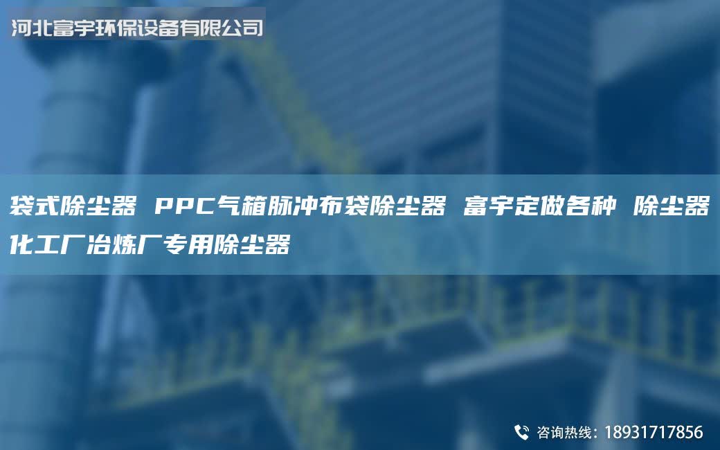 袋式除尘器 PPC气箱脉冲布袋除尘器 富宇定做各种 除尘器化工厂冶炼厂专用除尘器