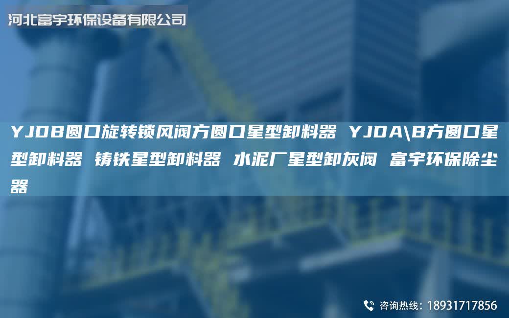 YJDB圆口旋转锁风阀方圆口星型卸料器 YJDA\B方圆口星型卸料器 铸铁星型卸料器 水泥厂星型卸灰阀 富宇环保除尘器