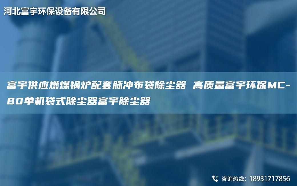 富宇供应燃煤锅炉配TA-O脉冲布袋除尘器 高质量富宇环保MC-80单机袋式除尘器富宇除尘器