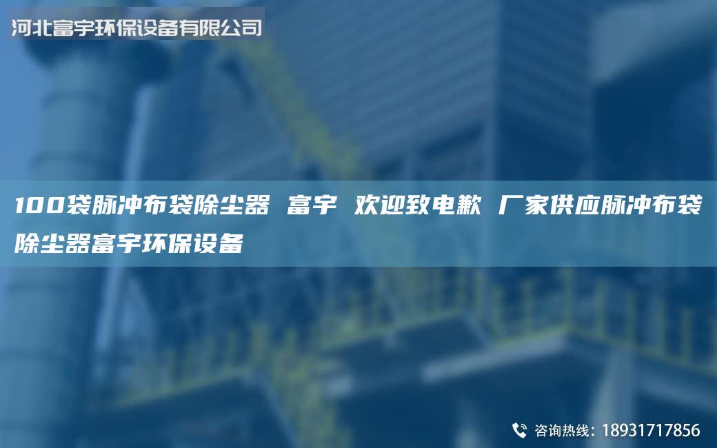 100袋脉冲布袋除尘器 富宇 欢迎致电歉 厂家供应脉冲布袋除尘器富宇环保设备