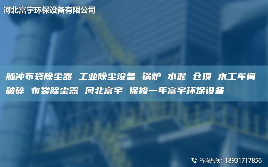 脉冲布袋除尘器 工业除尘设备 锅炉 水泥 仓顶 木工车间 破碎 布袋除尘器 河北富宇 保修一NA富宇环保设备