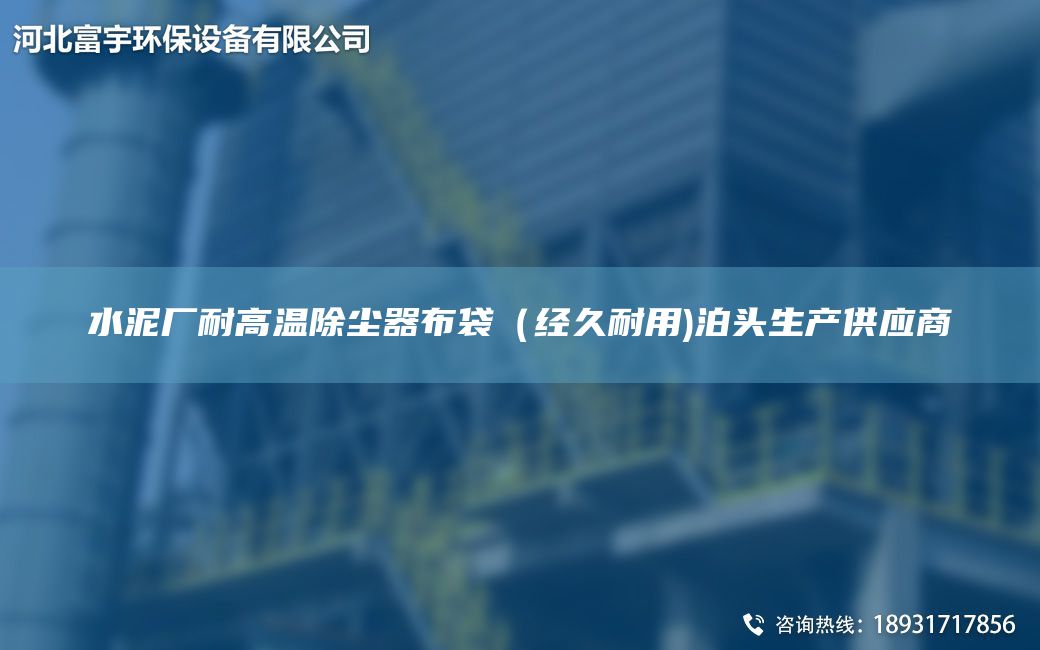 水泥厂耐高温除尘器布袋（经久耐用)泊头生产供应商