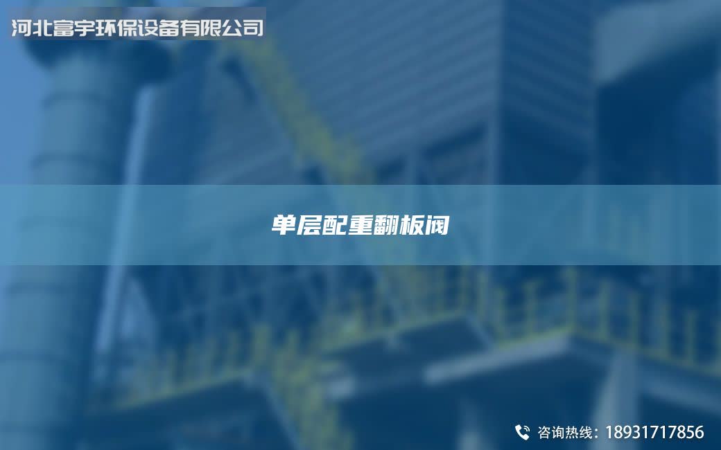 单层配重翻板阀