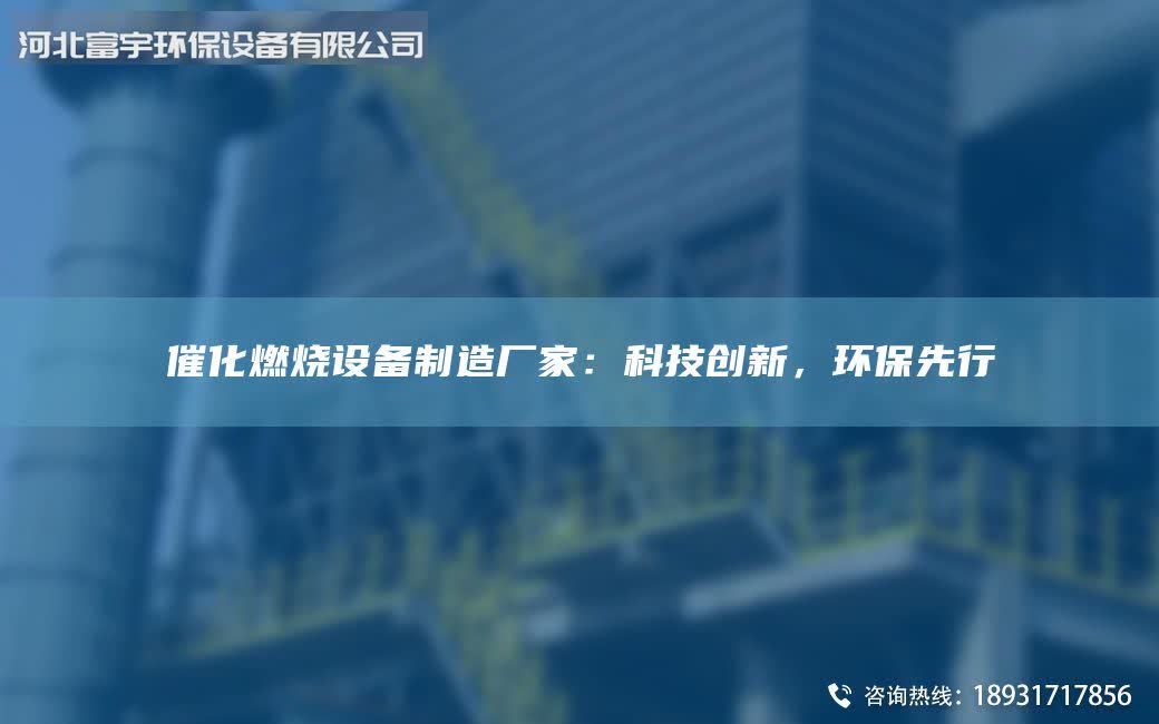 催化燃烧设备制造厂家：科技创新，环保先行