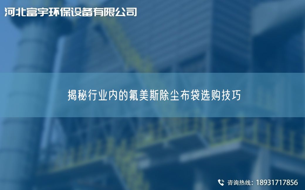 揭秘行业内的氟美斯除尘布袋选购技巧